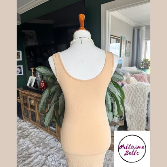 Fifth Parallel Threads Fitted Tan Dress - Picture 5 of 8